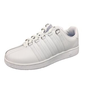K-Swiss Classic VN Women Size 7 White Leather Low Top Sneakers 97321-101-M NIB